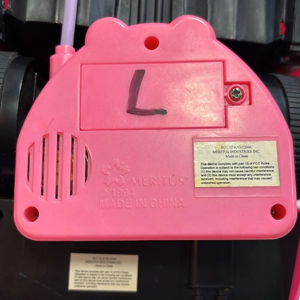 Vintage Barbie 1994 Meritus Remote Control Pink Convertible Car